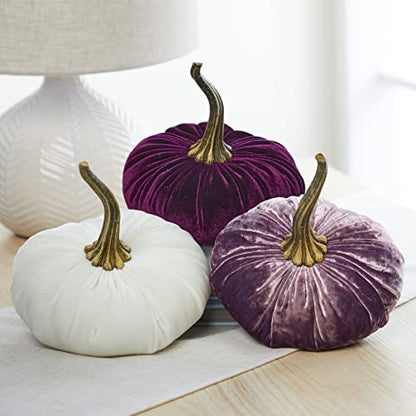 Your Heart's Content Luxe Lilac 6.25 inch Velvet Pumpkin (Luxe Lilac) - color: Large Luxe Lilac