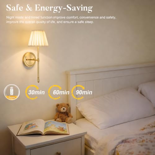 Battery Operated Wall Sconces with Dimmable Led Bulds and Remote - color: Gold