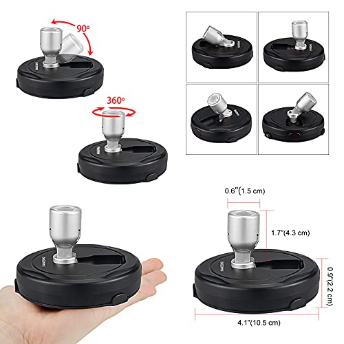 Wireless Spotlight Battery Operated, LED Picture Lights - color: Black Silver