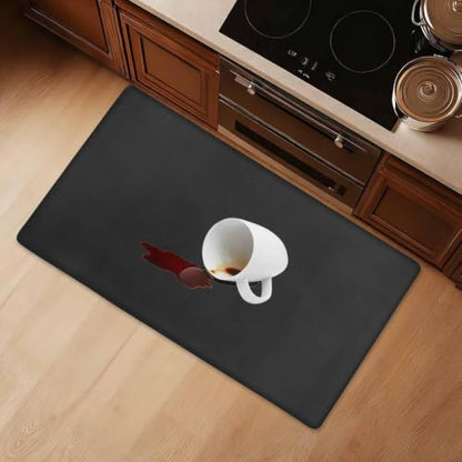 Kitchen Floor Mat 36x20in Waterproof Anti-Fatigue Kitchen Mats - color: Spilled Coffee