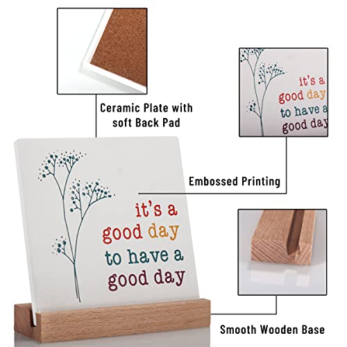 Positive Decor for Home Office, Motivational Gifts for Women, It's a Good Day Sign Inspirational Desk Art Decor, Emotion cheerful Support Mindset Good Vibes Decoration - style: It's a Good Day
