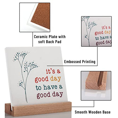 Positive Decor for Home Office, Motivational Gifts for Women, It's a Good Day Sign Inspirational Desk Art Decor, Emotion cheerful Support Mindset Good Vibes Decoration - style: It's a Good Day