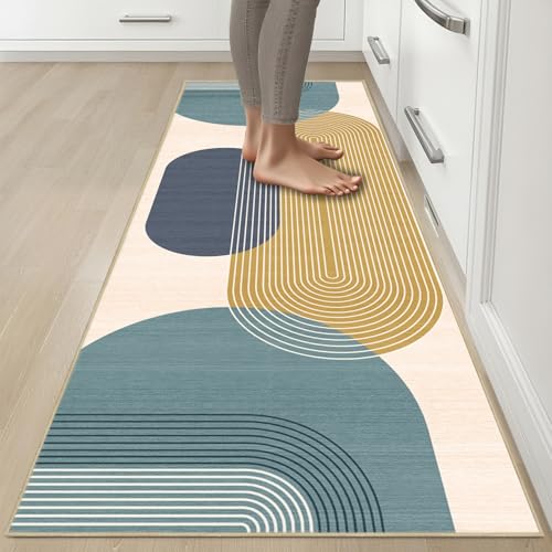 Boho Runner Rug 2x6 for Hallway Kitchen Bedroom,Blue - color: Blue, size: 2'x6'(Rectangular)