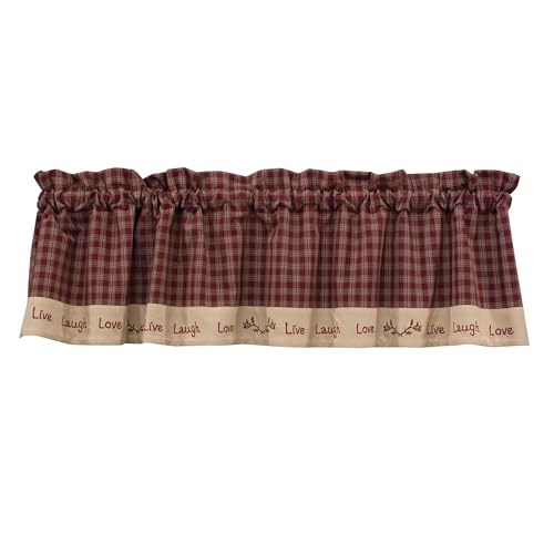 Park Designs Sturbridge Live Lined Valance, 60 x 14 - color: Live Lined