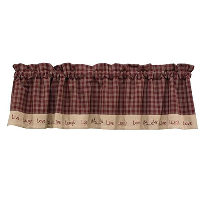 Park Designs Sturbridge Live Lined Valance, 60 x 14 - color: Live Lined