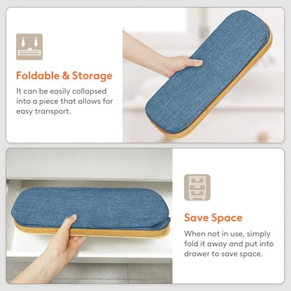 Lifewit Toilet Paper Storage Holder, Extra Large Stand Basket 30L Dark Blue - color: Dark Blue, size: 30L