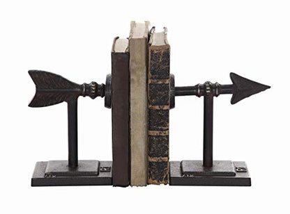 Creative Co-Op Decorative Cast Metal Arrow Bookends, Bronze Finish - color: Bronze