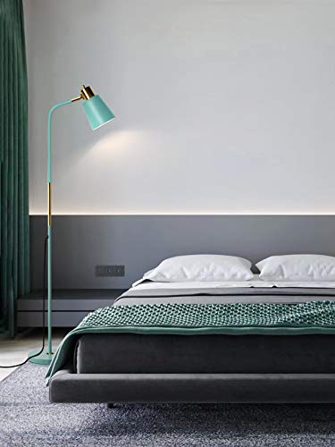 LALISU Floor Lamp Industrial Floor Lamps Reading Farmhouse Standing Lamp - color: Green