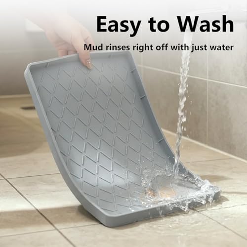 Mateeylife Under Sink Mat Kitchen Waterproof, Silicone Sink Tray 22"X19" - color: Light Grey, size: 19"W x 22"L