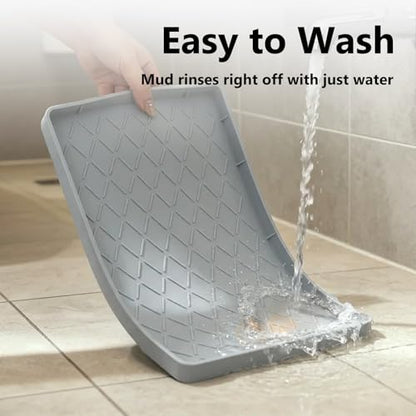 Mateeylife Under Sink Mat Kitchen Waterproof, Silicone Sink Tray 22"X31" - color: Light Grey, size: 22''W x 31''L