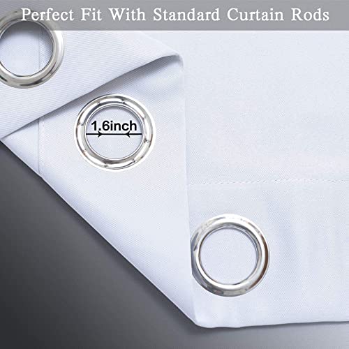 SimpleHome Ombre Gradient Black White to Gray Curtains for Bedroom, 42Wx63L - color: Black and White, size: 42"W x 63"L (Pack of 2)