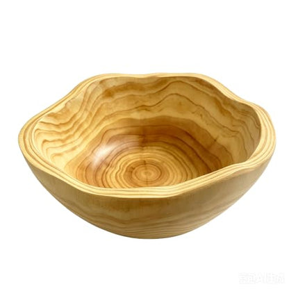 8-10 Inch Small Wooden Fruit Decorative Bowl for Kitchen Counter