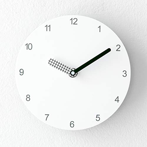 Stephanie Imports Modern Minimalist White & Black Wall Clock - color: White & Black