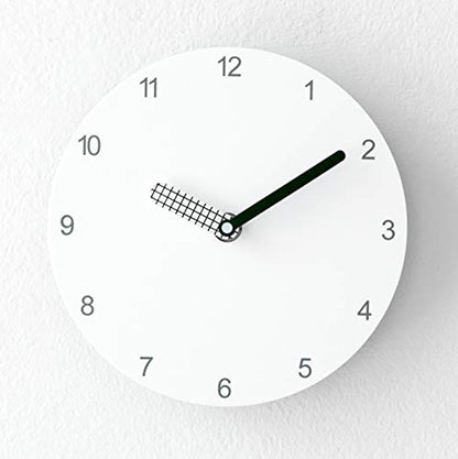 Stephanie Imports Modern Minimalist White & Black Wall Clock - color: White & Black