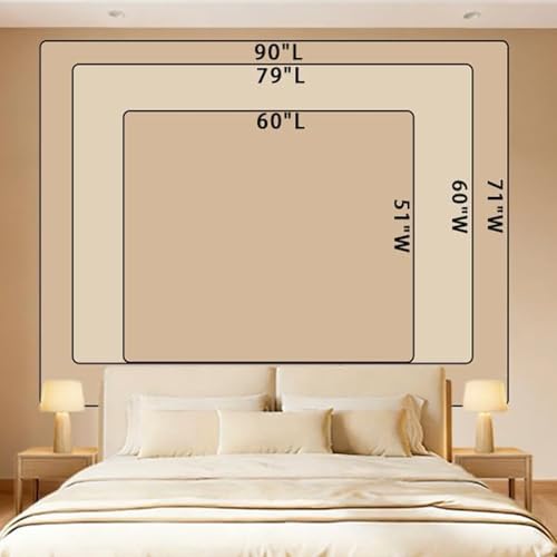 Apdidl Pink Boho Wall Tapestry for Bedroom,Mandala Bohemian Tapestries Girl - color: Boho Pink Tapestry, size: 90"L x 71"W