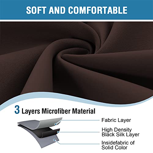 H.VERSAILTEX Doorway Curtain Blackout Closet Door Curtain Room Divider Window Treatment Curtain for Bedroom Thermal Insulated Privacy Drape Soundproof Grommet, 42 x 80 inches, 1 Panel, Chocolate Brown - color: Chocolate Brown, size: 42"W x 80"L (Pack of 1