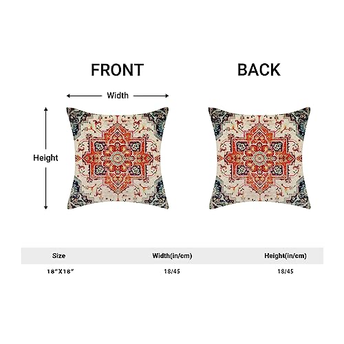 Ethnic Design Boho Decorative Pillow Covers 18x18 Set of 2 - color: Boho-24, size: 18" x 18" (Pack of 2)