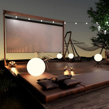 Lightdot Globe Floor Lamp, 12-Inch LED Ball Light 3000K with Tripod Base - color: 15.7''Warm White