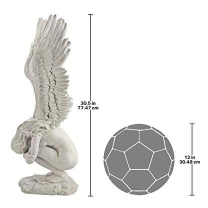 Design Toscano Remembrance and Redemption Angel Religious Indoor/Outdoor - style: LARGE REMEMBRANCE AND REDEMPTION