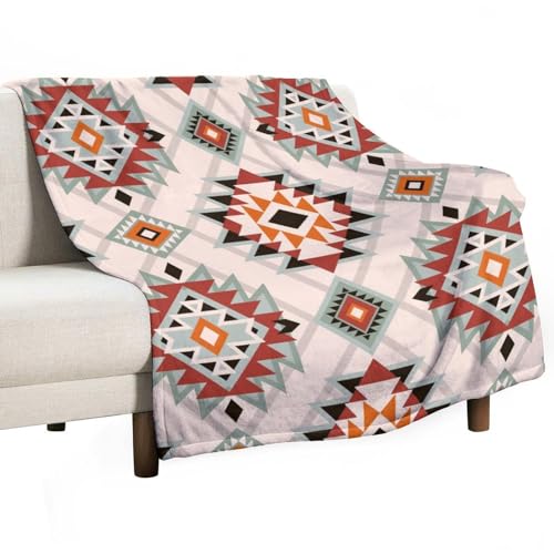Southwest Style Blanket, Boho Geometric Print Throw Blanket Tribal Aztec Blanket for Couch Bed Sofa Cover Throw Home DéCor 30"x40" - color: Aztec-8, size: 30"x40"