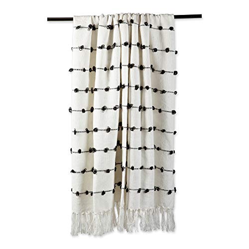 DII Woven Loop Throw Collection, 50x60, Off-White - color: Off-white