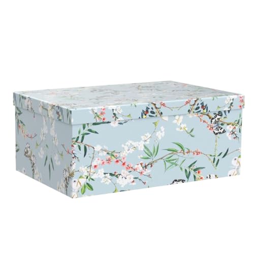 Soul & Lane - Butterfly Photo Storage Boxes with Lids, Set of 3 - color: Butterflies in Flight