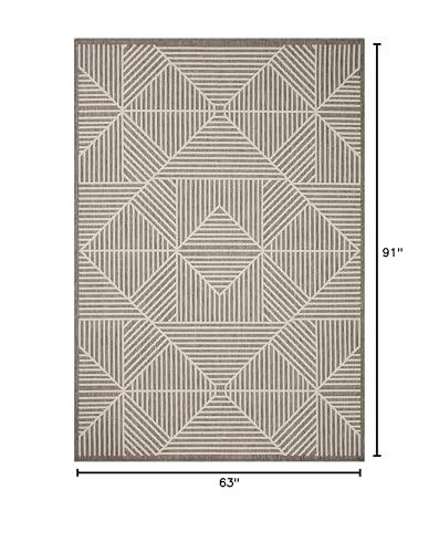 Loloi Rainier Natural/Ivory 5'-3" x 7'-7" Area Rug - color: Natural / Cream, size: 5'3" x 7'7" (Rectangular)