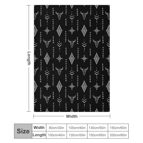 Southwest Blanket, Soft Native Tribal Vintage Abstract Ethnic Pattern Blanket Ethnic Aztec Print Throw Blanket for Couch Sofa 30"x40" - color: Aztec-11, size: 30"x40"