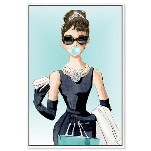 The Oliver Gal Artist Co. Abstract Wall Art Canvas - size: 45"L x 30"W, style: White Frame