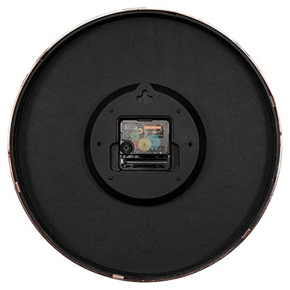 Foxtop 25.4cm(10인치) 모던 벽시계 무소음 배터리 작동 로즈 골드 시계 - color: 로즈 골드., size: 25.4 cm