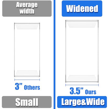 Acrylic Display Risers (7" L~9" L), 2 Sets Clear Tabletop Display Stand