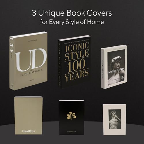 Designer Decorative Books Set of 3, Contemporary Faux Books with Storage