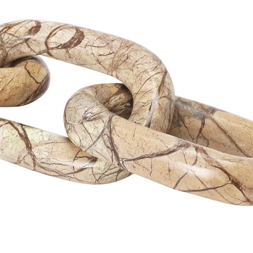 Bloomingville Decorative Marble Chain, Variegated Brown Tones - color: Brown