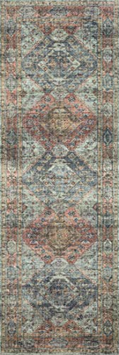 Loloi Skye Apricot/Mist 2'-0" x 5'-0" Accent Rug - color: Apricot / Mist, size: 2' x 5' (Rectangular)