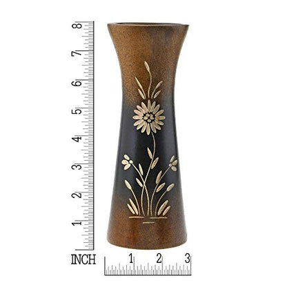 Aeravida Natural Flower Mango Tree Wood Flower Table Floor Vase, 8 inch | Modern Farmhouse Home Décor | Living Room Home Decoration - size: 8 inches tall, 3 wide, 2.5 diameter (inside)