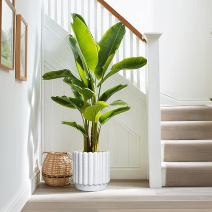 Ceramicfor Ceramic Plant Pot, 9.6 Inch, White - color: Matte White, size: 9.6 Inch