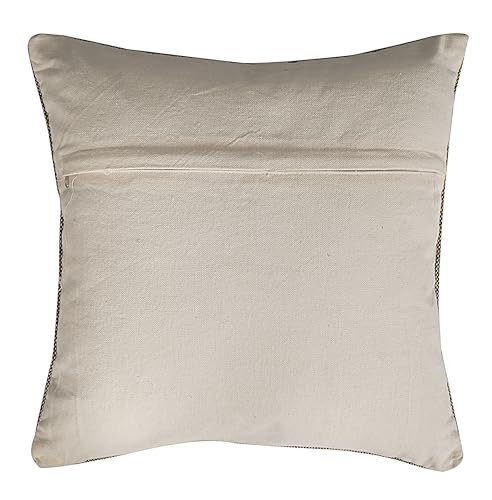 Indian Cotton Cushion Cover Sabra Kilim Pillow Cover Designer Decorative Sofa 18x18 Inche Handwoven Cushion Case for Farmhouse Home Decor Spring Decorative Pillow (Pattern 25) - color: Pattern 25