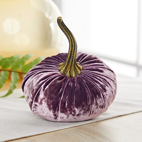 Your Heart's Content Luxe Lilac 6.25 inch Velvet Pumpkin (Luxe Lilac) - color: Large Luxe Lilac