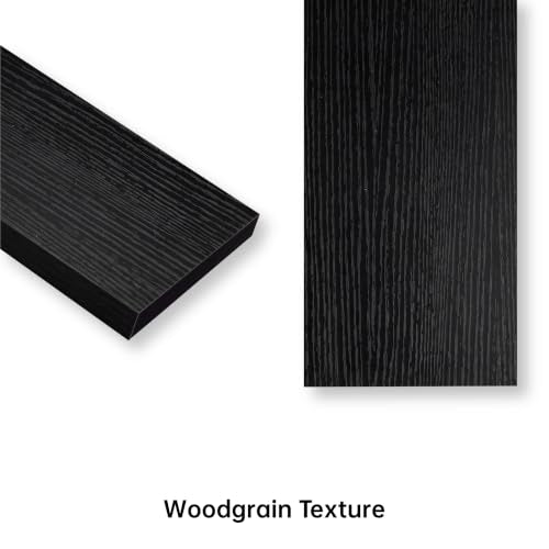 Floating Wall Shelves, Black, 11.8", Small Wall Shelves, Set of 2 - color: Black, size: 11.8''(Thinner)