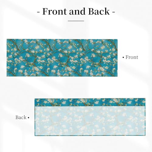 Blossom Floral Curtain Valance 54x18 Inches Window Treatment Rod Pocket Valance for Kitchen Bathroom Bedroom - color: Blossom Floral