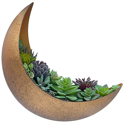 Moon Wall Planter - Hanging Moon Decor Perfect for Boho, Hippie, and Witchy Gifts for Women - Wall Planters for Indoor Plants and Outdoor Plants