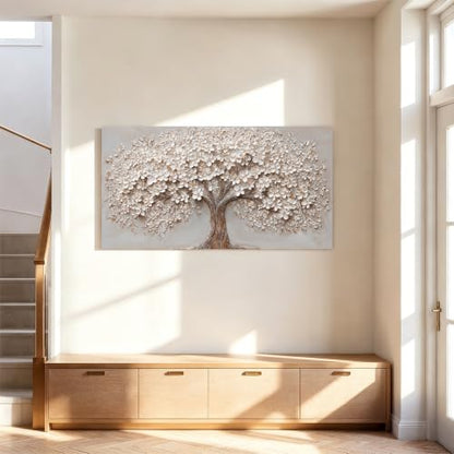 Modern Tree of Life Canvas Wall Art Pictures for Living Room Prints 20"X40" - color: JYQ-01N, size: 40"L x 20"W