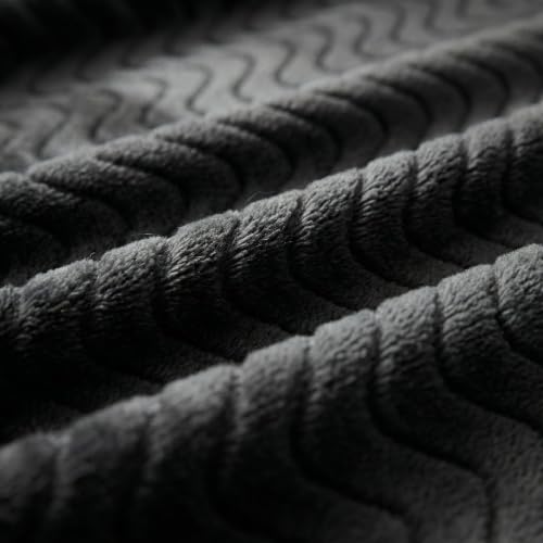 Exclusivo Mezcla Large Fleece Throw Blanket for Couch, Sofa, Black - color: Black, size: Throw ( 50x70 IN )