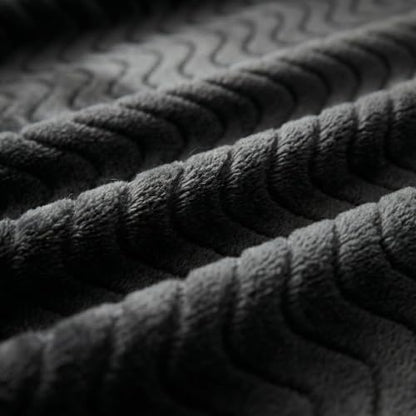 Exclusivo Mezcla Soft Fleece Blanket King Size for Bed, Sofa, Black - color: Black, size: King ( 90x104 IN )