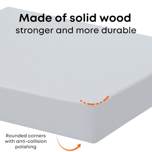 Small Floating Shelves for Wall Set of 2, 6 Inch Square Shelves, Grey - color: Grey, size: 6 Inch-2 Pcs