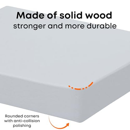 Small Floating Shelves for Wall Set of 2, 6 Inch Square Shelves, Grey - color: Grey, size: 6 Inch-2 Pcs