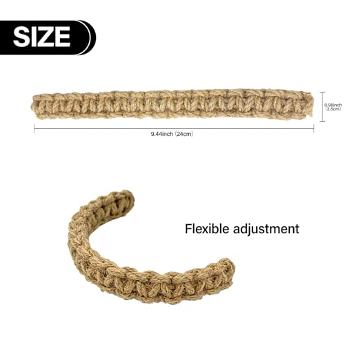 4PCS Boho Elegant Rustic Curtain Tiebacks, Curtain Holdbacks Suitable for Home, Bedroom, Office Window Decoration(Linen)