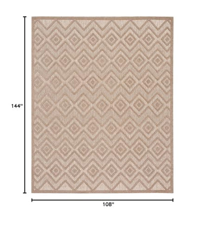 Nourison Home Versatile Natural Beige 9' x 12' Area Rug - Easy Clean, Non Shedding, Bed Room, Living Room, Dining Room, Kitchen (9' x 12') - color: Natural Beige, size: 9' x 12' (Rectangular)