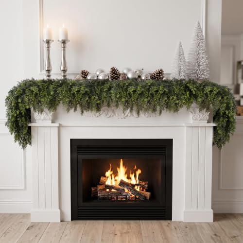 Daynight 6FT Christmas Garland, 1 Pcs Realistic Cedar Garlands - size: 6FT