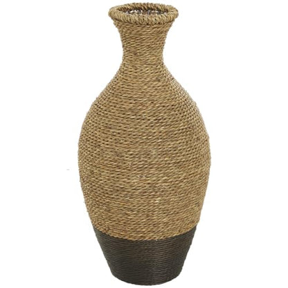 Deco 79 Seagrass Vase, Vase 10" x 10" x 21", Brown - size: 10" x 10" x 21"